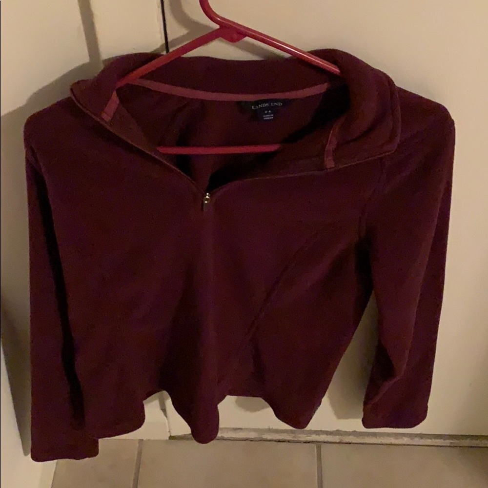 Lands end purple pull over